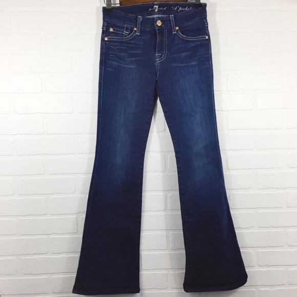 7 For All Mankind Denim - 7 for All Mankind “A Pocket” Dark Wash Jeans 24